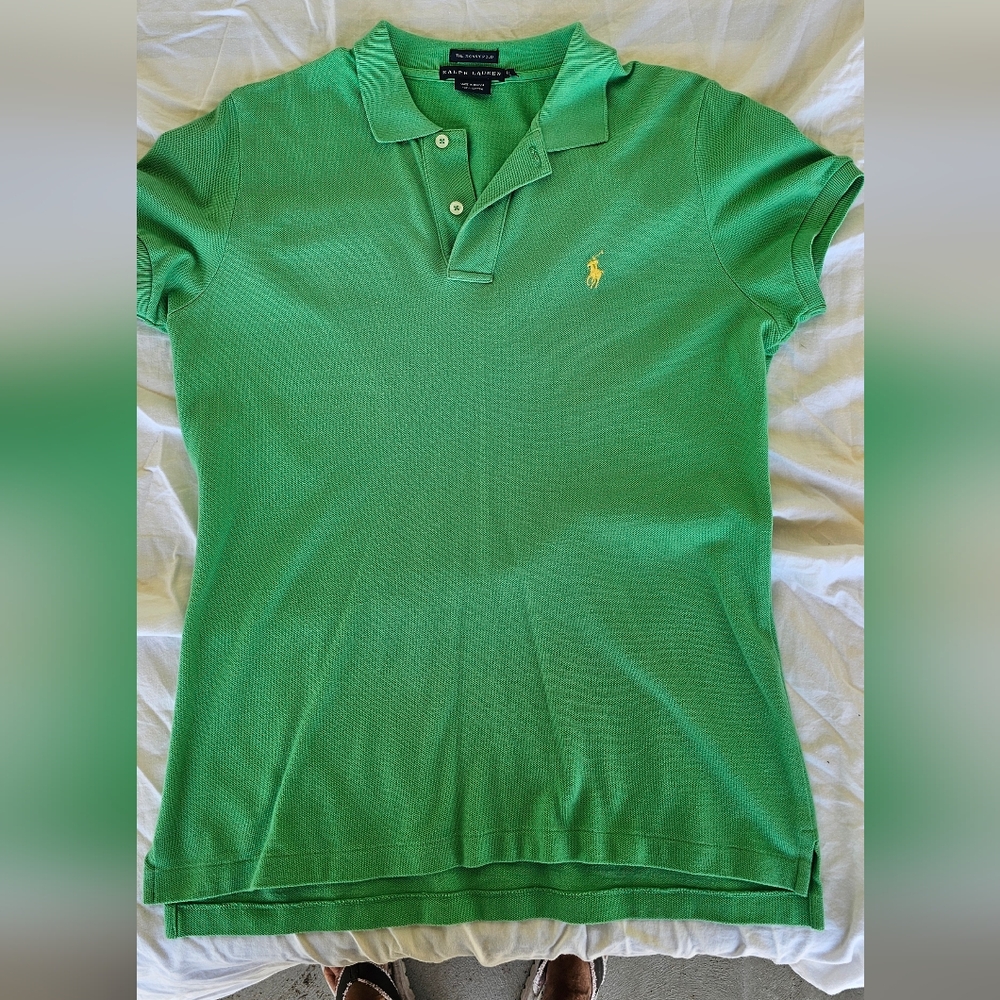 Polo Ralph Lauren Polo Shirt. Skinny Polo Size Large. Breathable Cotton
